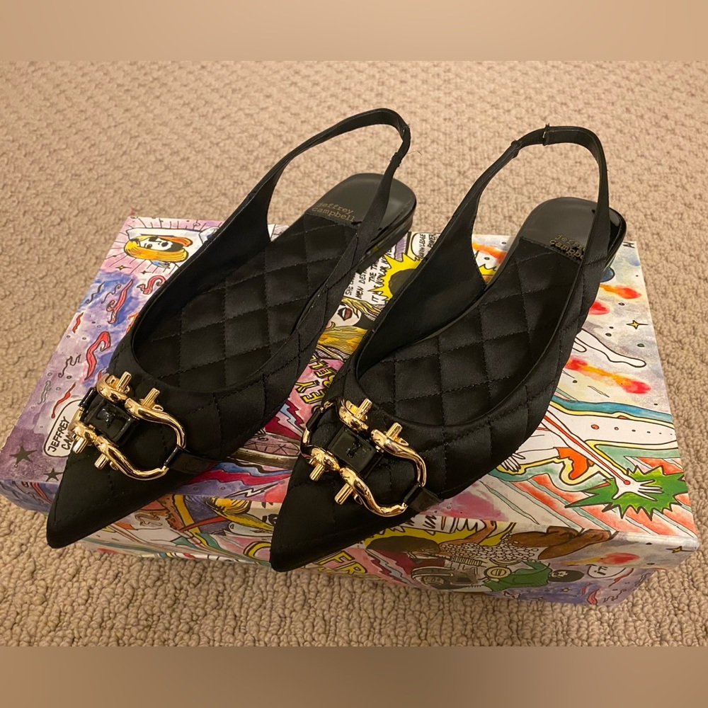 JEFFREY CAMPBELL LENORA SLINGBACK FLATS